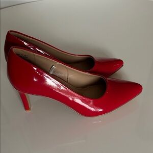 Dobolin Elegant Red Women's Heels . About 3.25 inches high .